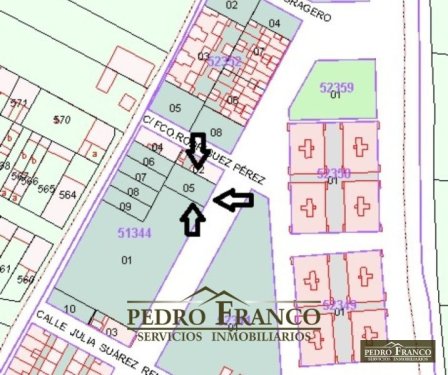 PARCELA URBANA EN VENTA EN ALMENDRALEJO (CANTALGALLO/ COLEGIO RUTA DE LA PLATA)